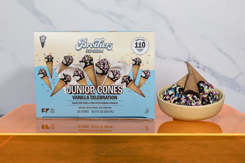 Mini Cones, Mega Joy: Brothers Ice Cream launches Junior Cones at Costco Nationwide This June
